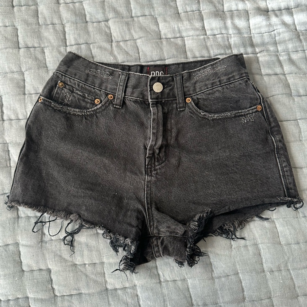 BDG Urban Outfitters High Rise Girlfriend Black Jean Shorts